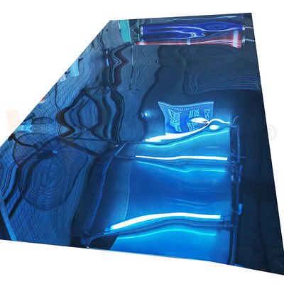 jakość  Mirror Surface Blue Color Stainless Steel Sheet 1250mmx2500mm Mill Edge 201 Grade fabryka
