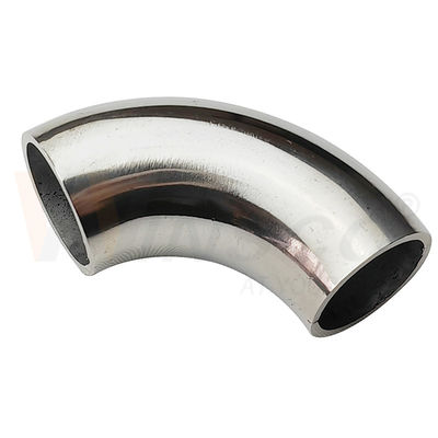 jakość  1.2mm 1.5mm Thickness 201 304 316 Grade Mirror Satin Surface 15.9mm OD Stainless Steel Handrail Elbow 55mm Arc Length fabryka