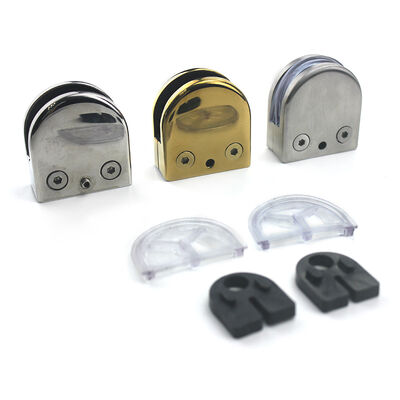 jakość  Stainless Steel Glass Railing Clamp Bracket - Corrosion Resistant with Multiple Finishes for Frameless Glass Panels fabryka