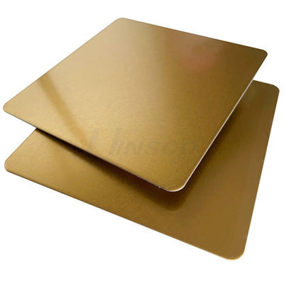Wibracyjny arkusz dekoracyjny ze stali nierdzewnej Titanium Gold Surface Winda