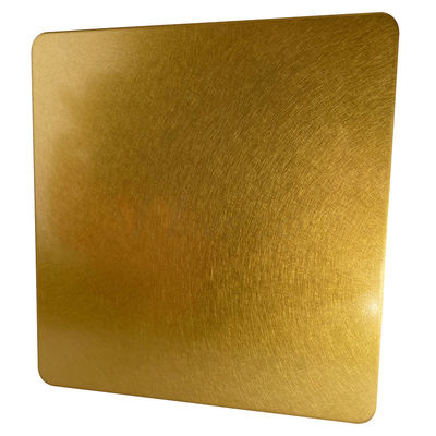 Wibracyjny arkusz dekoracyjny ze stali nierdzewnej Titanium Gold Surface Winda