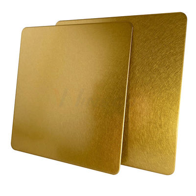 Wibracyjny arkusz dekoracyjny ze stali nierdzewnej Titanium Gold Surface Winda