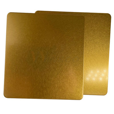 Wibracyjny arkusz dekoracyjny ze stali nierdzewnej Titanium Gold Surface Winda