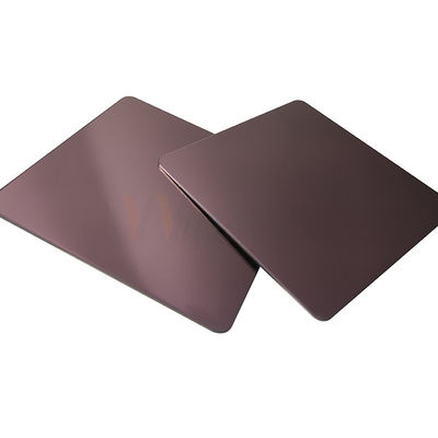 AISI Rose Gold 5x10 walcowana na zimno blacha ze stali nierdzewnej 201 8k blacha lustrzana