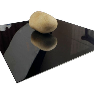 1500 mm Super Mirror Blacha ze stali nierdzewnej Czarny tytanowy kolor PVD, klasa 304