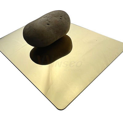1250 mm Super Mirror Blacha ze stali nierdzewnej 316 Tytanowo-złota powłoka