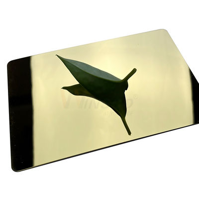 1250 mm Super Mirror Blacha ze stali nierdzewnej 316 Tytanowo-złota powłoka