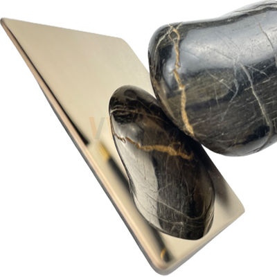 SS 316 Durable Super Mirror Blacha ze stali nierdzewnej walcowana na zimno z powłoką z różowego złota