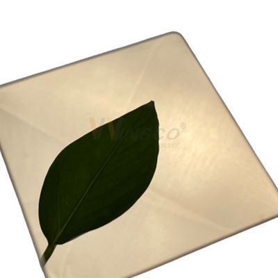 SS 316 Durable Super Mirror Blacha ze stali nierdzewnej walcowana na zimno z powłoką z różowego złota