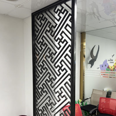 Czarny matowy ekran ze stali nierdzewnej Przegroda dzieląca pokój Nowoczesny design