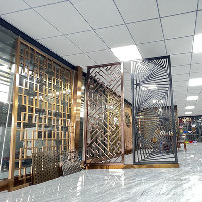 Titanium Golde Szczotkowane ściany jadalni Panele artystyczne ze stali nierdzewnej 1250 mm
