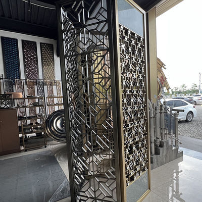 Hotel Lobby Partition Design Przegroda ścienna ze stali nierdzewnej