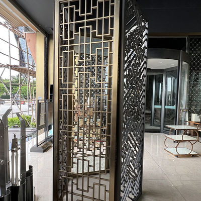 Hotel Lobby Partition Design Przegroda ścienna ze stali nierdzewnej