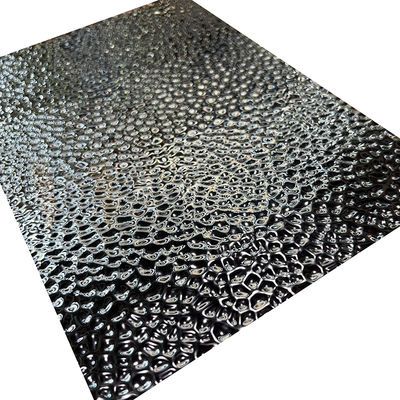 Dekoracyjny 8K Mirror Black Titanium Honeycomb Design Pattern Wytłaczane wykończenie ze stali nierdzewnej