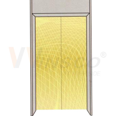 Hairline PVD Titanium Gold Powłoka Wytrawiona blacha ze stali nierdzewnej do paneli drzwi windy