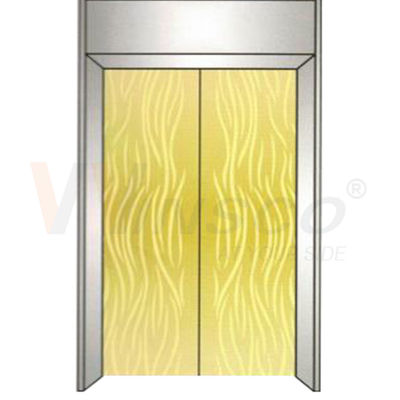 Hairline PVD Titanium Gold Powłoka Wytrawiona blacha ze stali nierdzewnej do paneli drzwi windy