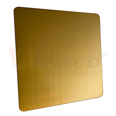 1219 mm x 2438 mm JIS 201 304 316 Tytanowo-złoty arkusz ze stali nierdzewnej