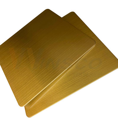 1219 mm x 2438 mm JIS 201 304 316 Tytanowo-złoty arkusz ze stali nierdzewnej