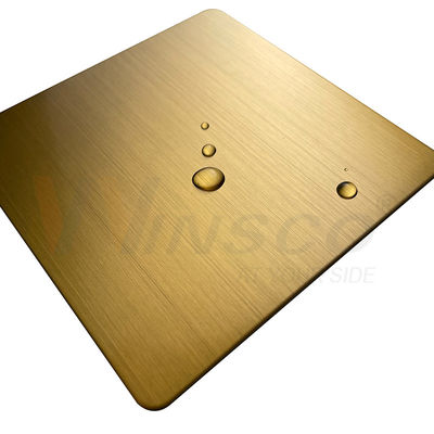 1219 mm x 2438 mm JIS 201 304 316 Tytanowo-złoty arkusz ze stali nierdzewnej