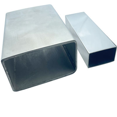 Decorativo TUBO PROSTOKĄTNA BRILLANTE POLEROWANA 600 C-304 X 6 METROS Płaska rura ze stali nierdzewnej Inox