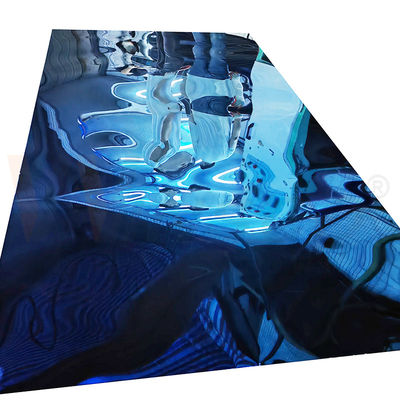 Powierzchnia lusterka 8K blacha kolorowa ze stali nierdzewnej Sapphire Blue Inox Plate SUS 304 304L