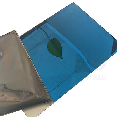 SS 201 Płytka ze stali nierdzewnej walcowana na zimno 1,2 mm 1,5 mm Sapphire Blue Mirror Finished