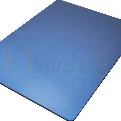 Sapphire Blue Hairline Finish Płytka nierdzewna SS 316 Szczotkowana stal nierdzewna nr 4 Arkusz 0,5 mm 1 mm 2 mm 3 mm