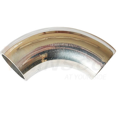 Powierzchnia lustra Satyn 55mm Długość łuku 12,7mm OD AISI 201 304 316 Łokieć ze stali nierdzewnej 1,2mm 1,5mm Grubość