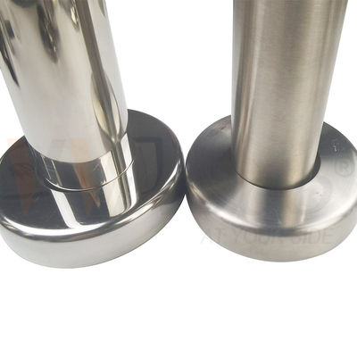 C304 C316 Pokrycie podstawy balustrady ze stali nierdzewnej z nierdzewnym balustradą dla rury okrągłej o długości 12,7 mm, 19 mm i 31,8 mm i 38,1 mm