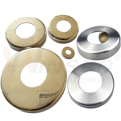 C304 C316 Pokrycie podstawy balustrady ze stali nierdzewnej z nierdzewnym balustradą dla rury okrągłej o długości 12,7 mm, 19 mm i 31,8 mm i 38,1 mm