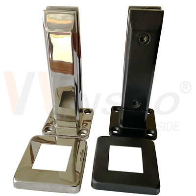 SUS 304 316 włosy Czarne Matte lustro powierzchnia ze stali nierdzewnej basen szklany spigot dla 12mm 24mm szkło