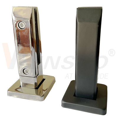 SUS 304 316 włosy Czarne Matte lustro powierzchnia ze stali nierdzewnej basen szklany spigot dla 12mm 24mm szkło