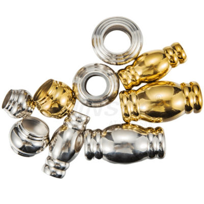 Lustro Srebro Złoto Akcesoria do poręczy SS 201 304 Stal nierdzewna Bamboo Joint Connector dla 19mm Rura Rura