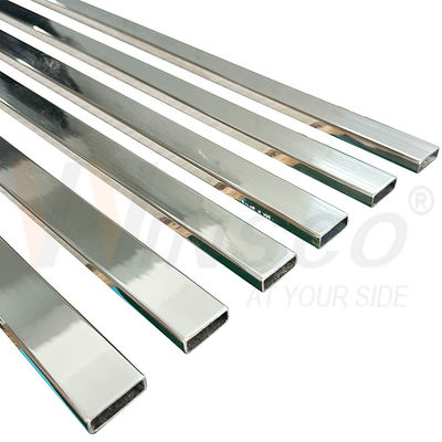 SUS 304 8K Powierzchnia lusterkowa PVD Kolor Inox Ręcznościowa Rurka 30mmx10mm Wielkość 1,2mm 1,5mm Grubość Rurka łazienkowa ze stali nierdzewnej