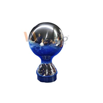 Stopień 304 316 Wyposażenie schodowe z niestopowego nierdzewia 80 mm Dia Stainless Steel Dekoracyjny balon balonu dla 50,8 mm 2 cali okrągłe rurki