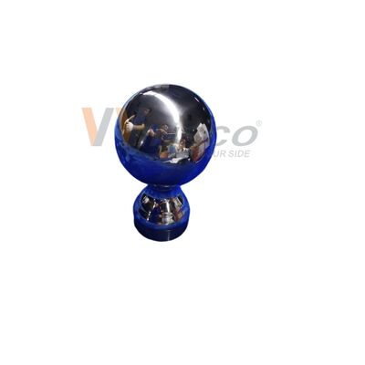 Stopień 304 316 Wyposażenie schodowe z niestopowego nierdzewia 80 mm Dia Stainless Steel Dekoracyjny balon balonu dla 50,8 mm 2 cali okrągłe rurki