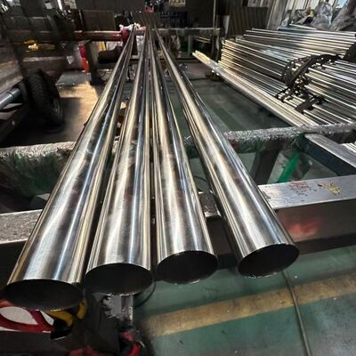 Rura okrągła ze stali nierdzewnej 1 3/4" 44,5 mm, grubość ścianki 0,4-3,0 mm, wykończenie satynowe 600 grit, stal nierdzewna 304, opcjonalnie 201/316L