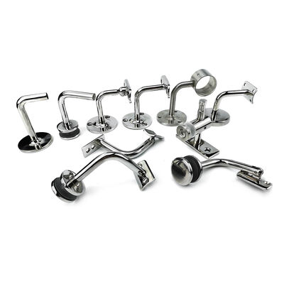 201/304/316 Stainless Steel Wall Mount Handrail Bracket, Stair Balustrade Railing Support Fittings