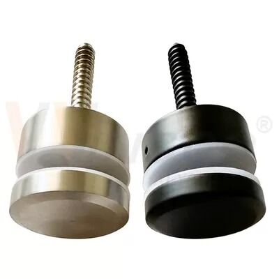 Wyrównanie włosów Czarny Satyn M10 Żuraw reklamowy AISI 304 316 Stalowy odbiór szklany Adapter szklany nadający się do 8mm-12mm 24mm