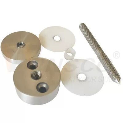 Wyrównanie włosów Czarny Satyn M10 Żuraw reklamowy AISI 304 316 Stalowy odbiór szklany Adapter szklany nadający się do 8mm-12mm 24mm
