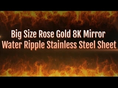 SS 201 304 316 Tłoczona blacha ze stali nierdzewnej w kolorze różowego złota