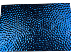 Blacha kuta lustrzanie SS Blue Titanium 8K