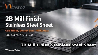 Winsco Metalowe blachy ze stali nierdzewnej 2B Wykończenie młyna | 201 304 316 410 430