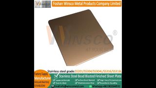 Winsco Szczotkowany czerwony brąz Poszycie Czernienie Antyczna blacha ze stali nierdzewnej#metal #viralshort#fypage