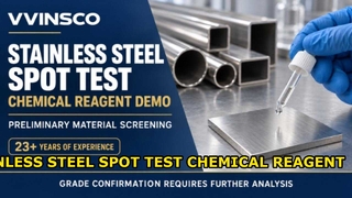 Chemiczny test punktowy stali nierdzewnej | Demo przesiewowe materiałów | VVINSCO